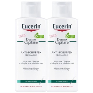 Eucerin Dermocapillaire Anti-Schuppen Gel Shampoo Doppelpack Produktbild