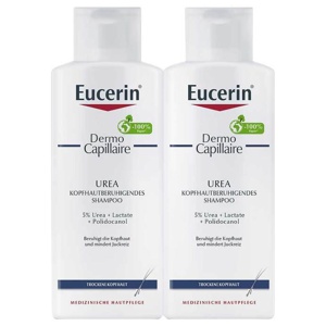 Eucerin Dermocapillaire kopfhautberuhigendes Urea Shampoo, 2X250 ml Shampoo Produktbild