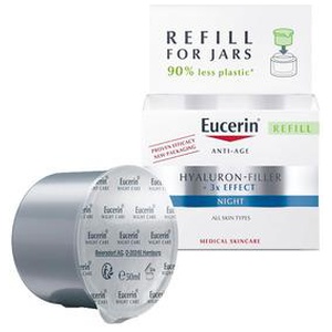 Eucerin Hyaluron-Filler + 3x Effect Night Cream Refill - 50 ml. produktbillede