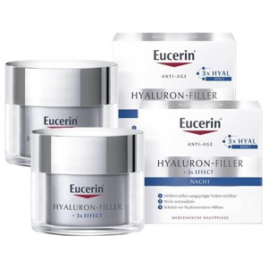 Eucerin Hyaluron-Filler Nachtcreme, 2x50 ml Creme Produktbild