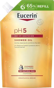 Eucerin pH5 Shower Oil oparfymerad refill 400 ml produkt bild