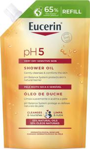 Eucerin pH5 Shower Oil parfymerad refill 400 ml produkt bild