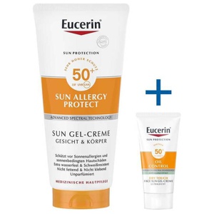 Eucerin Sun Allergie Gel LSF 50 +, 200 ml Gel Produktbild