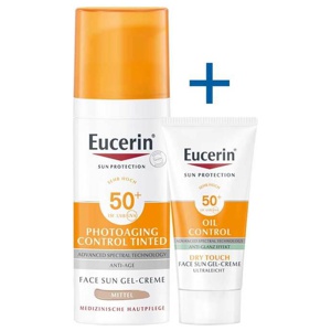 Eucerin Sun CC Gel-Creme getönt mittel LSF 50 +, 50 ml Creme Produktbild