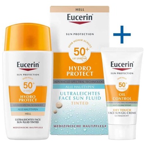 EUCERIN Sun Fluid Hydro Protect Face hell LSF 50+ Produktbild