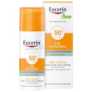 EUCERIN Sun Gel-Creme Oil Contr.Anti-Gl.Eff.LSF50+ Produktbild