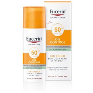 Eucerin Sun Oil Control Dry Touch geel-kreem näole SPF50 50 ml toote pilt
