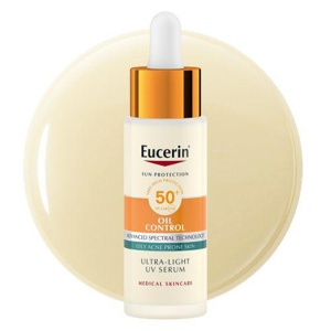 Eucerin Sun Oil Control ülikerge päevane päikesekaitseseerum SPF 50+ 30 ml toote pilt