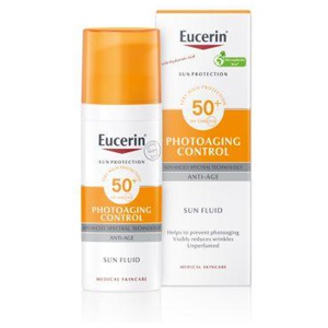 Eucerin Sun Photoaging Control fotovananemist ennetav päikesekaitseemulsioon näole SPF50 50 ml toote pilt