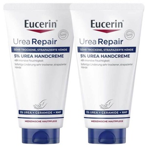 Eucerin Urearepair Handcreme 5%, 2x75 ml Creme Produktbild