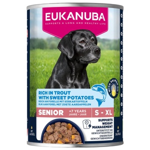 Eukanuba Dog Senior Trout with Sweet Potatoes 400 g produkt bild