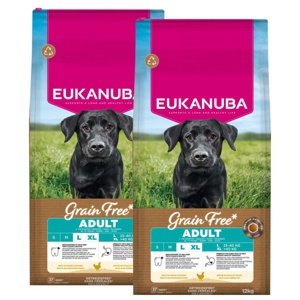 Eukanuba Grain Free Adult Large & Giant Chicken - 12 kg produkt bild