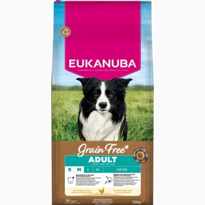 Eukanuba Grain Free Adult Small & Medium Breed Chicken produktbilde