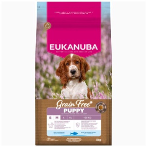 Eukanuba Grain Free Puppy Small & Medium Breed Ocean Fish produktbilde