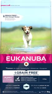 Eukanuba Grain Free Puppy Small / Medium Breed Salmon - 3 kg produkt bild