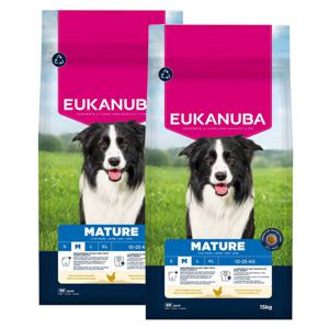 Eukanuba Premium Nutrition Mature Medium Breed Chicken - 15 kg produkt bild