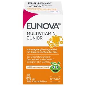 EUNOVA Junior Kautabletten m.Orangengeschmack Produktbild