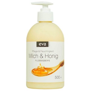 EVA NATURA cremige Flüssigseife Milch+Honig Produktbild