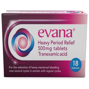 Evana for Heavy Period Relief 500mg product image