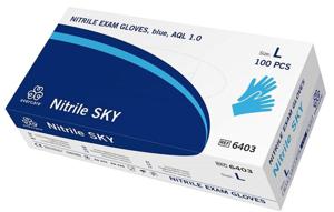 Evercare Nitrilhandskar SKY Blå Large 100 st produkt bild