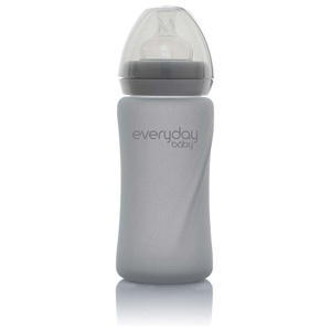 Everyday Baby nappflaska glas Healthy+ 240 ml quiet gray produkt bild