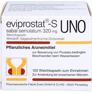 EVIPROSTAT-S-sabal-serrulatum-320-uno-Kapseln Produktbild
