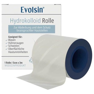 Evolsin Hydrokolloid 5 cmx3 m Pflaster Rolle, 300 cm Pflaster Produktbild