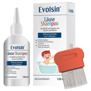 Evolsin Läuseshampoo mit Läusekamm Produktbild