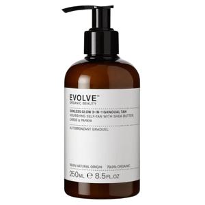 Evolve Organic Beauty Sunless Glow 3-in-1 Gradual Tan 250 ml produkt bild