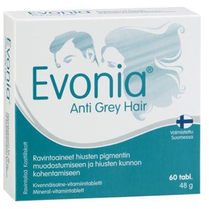Evonia Anti Grey Hair hallinevatele juustele tabletid N60 toote pilt