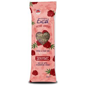 Excel Natures Snack Forage & Feast Bar Rose för Kaniner & Marsvin - 60 gram produkt bild