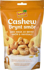 Exotic Snacks Cashew Brynt Smör & Havssalt 140 g produkt bild