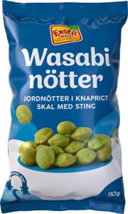 Exotic Snacks Wasabinötter 110 g produkt bild