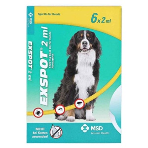 EXSPOT 2 ml Spot On für Hunde 6X2 ml Lösung Produktbild