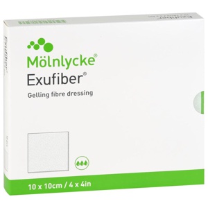EXUFIBER 10x10 cm Gel-Faserverband Produktbild
