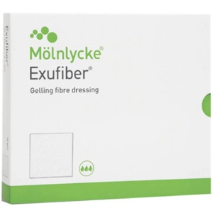 Exufiber Fiberbandasje 10x10cm 10 stk produktbilde