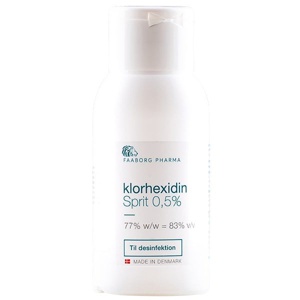 Faaborg Klorhexidin Sprit 0,5% 100 ml produktbillede
