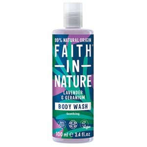Faith in Nature Body Wash Lavendel & Geranium   100 ml produktbillede