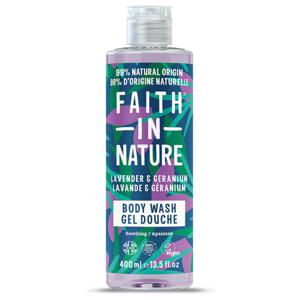 Faith in Nature Body Wash Lavender & Geranium 400 ml produkt bild