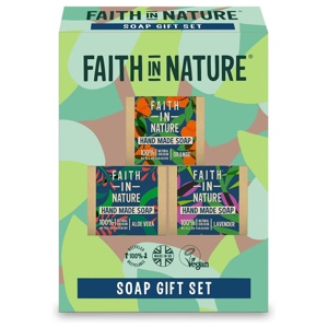 Faith in Nature Presentbox tvål trio produkt bild