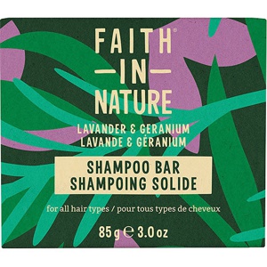 Faith in Nature Shampoo Bar   Lavendel & Geranium produktbillede