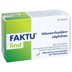 FAKTU lind Hämorrhoidenzäpfchen Produktbild