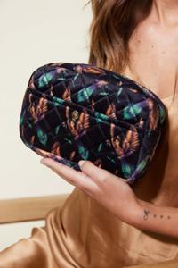 Fan Palm Black Hummingbird Medium Beauty Bag produkt bild