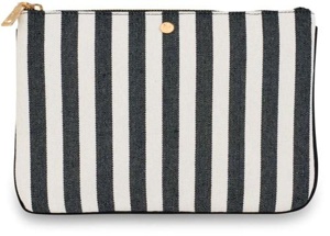 Fan Palm Cotton Stripe Clutch produktbilde