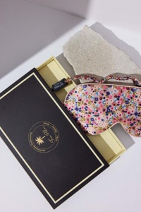 Fan Palm Eye Mask Cherry Blossom 100% mulberry silk produktbilde