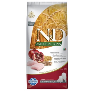 Farmina N&D Ancestral Grain Puppy Medium & Maxi mit Huhn & Granatapfel Produktbild