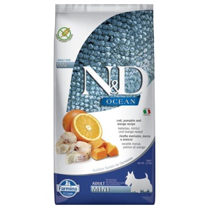 Farmina N&D Ocean Adult Mini mit Kabeljau, Kürbis und Orange Produktbild