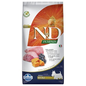 Farmina N&D Pumpkin Adult Mini mit Lamm und Blaubeeren Produktbild
