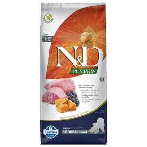 Farmina N&D Pumpkin Puppy Medium & Maxi mit Lamm und Blaubeere Produktbild