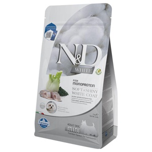 Farmina N&D White Dog Sea Bass & Spirulina S 2 kg produktbilde
